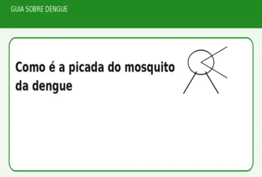 Como é a picada do mosquito da dengue