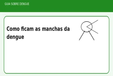 Como ficam as manchas da dengue