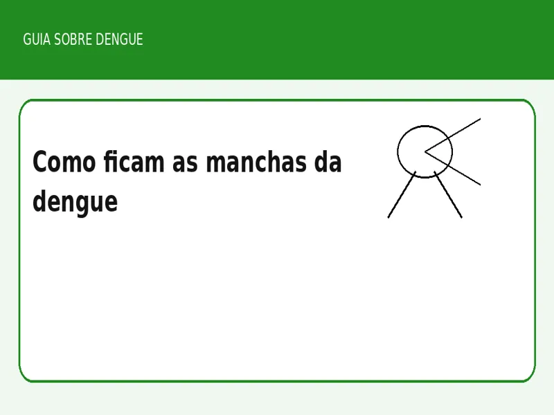 Como ficam as manchas da dengue