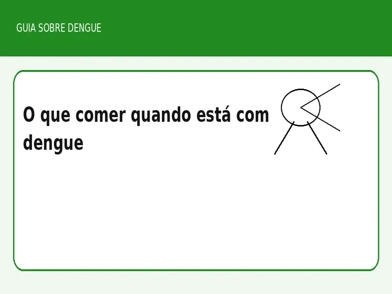 O que comer quando está com dengue