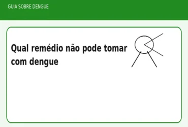Qual remédio não pode tomar com dengue