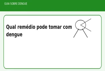 Qual remédio pode tomar com dengue